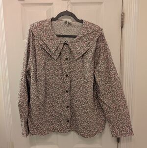 Ganni Floral Print Blouse